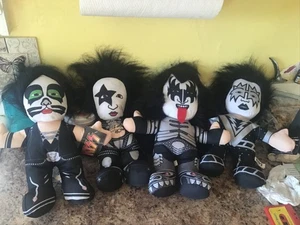 Set (4) Kiss 2014 Plüsch Stofftiere Puppen Spielzeugfabrik Detroit Rock City - Bild 1 von 4
