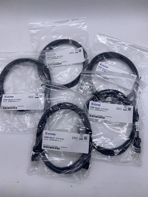 Lot Of 5 Extron HDMI Ultra 6' REV K Ultra Flexible 4k/60