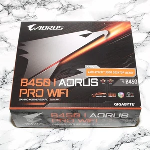 NEW - GIGABYTE B450 I AORUS PRO WIFI AMD AM4 DDR4 Mini-ITX Gaming Motherboard - Picture 1 of 20
