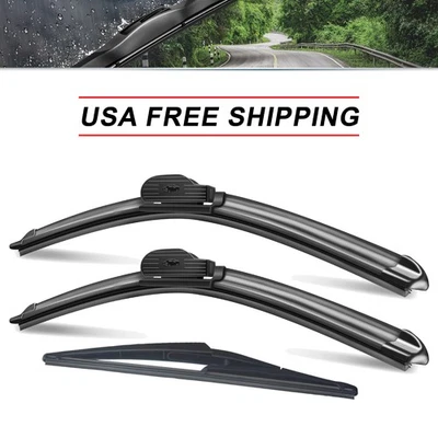 SOCOOL 26"22"12"Front Rear Wiper Blade Fit for 2019-17 Mercedes-Benz GLS63 AMG - Image 1 of 4