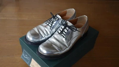 Scarpe Church's Shannon argento uomo pelle 7,5 EU usate con scatola - Immagine 1 di 4