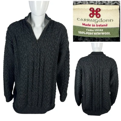 Suéter de Lana Carraig Donn Para Hombres 2XL Tejido con Cable Pescador Irlanda De Colección 1/4 Usado en Excelente Condición Foto 1 de 4