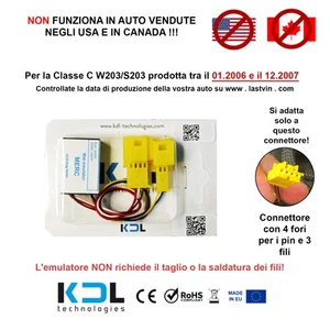 Sedile Tappetino emulatore diagnostico per Mercedes C W203 S203 2006-2007 - Picture 1 of 2