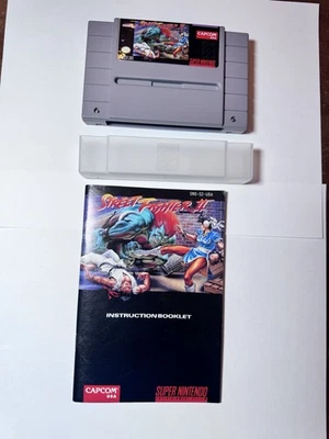 Street Fighter II  SNES  1992 Super Nintendo - Video Game, Manual + Dust Cover - Image 1 of 4