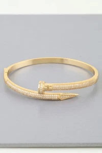Bejeweled Sharp Nail Wrap Bracelet - Picture 1 of 6
