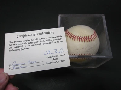 Béisbol firmado por Gaylord Perry con certificado de autenticidad - Autógrafo de miembro del Salón de la Fama - Foto 1 de 3