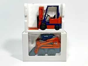 Lot of Two (2) 1:24 Diecast Metal Parts Toyota Forklift & Skid Steer Loader - Picture 1 of 7