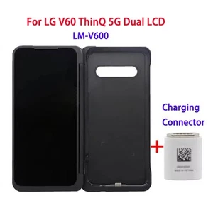 For LG V60 ThinQ 5G LM-V600 Dual LCD Display Screen Digitizer+Charging Connector - Picture 1 of 10