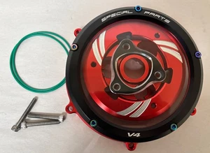 Clear Clutch Cover W/ Pressure Plate & Retainer F/Ducati Panigale V4 CCV401 M200 - Picture 1 of 15