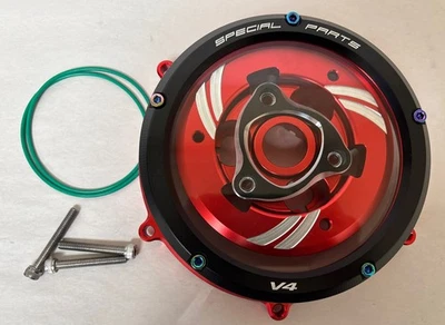 Clear Clutch Cover W/ Pressure Plate & Retainer F/Ducati Panigale V4 CCV401 M200 - Image 1 of 4