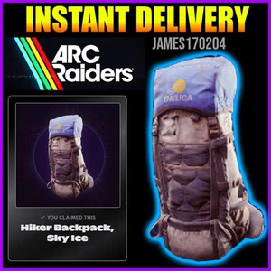 ARC Raiders Hiker Backpack - Sky Ice | INGAME CONTENT | ITEM CODE - Picture 1 of 1