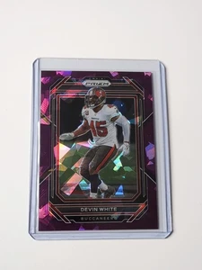 Panini Prizm 2022 Devin White Tampa Bay Buccaneers Purple Ice NFL /225 - Bild 1 von 2