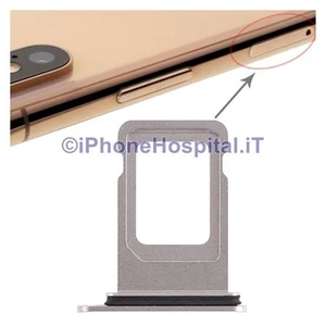 Slot Porta Sim Carrello Carrellino per Apple iPhone XS Max Bianco - Foto 1 di 4