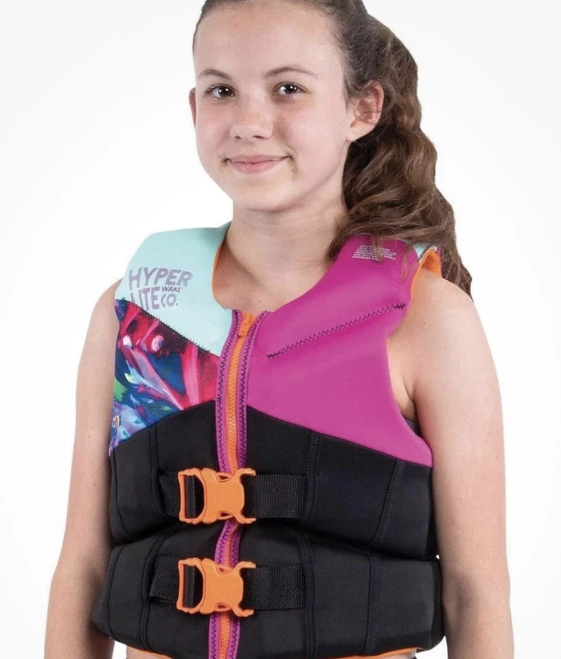 Chaleco salvavidas HyperLite Elite para niños, aprobado por la Guardia Costera de los Estados Unidos, actividad acuática, jóvenes Foto 1 de 2