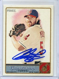 Tarjeta Topps A&G 2011 firmada autografiada de Chris Pérez #71 - Imagen 1 de 1