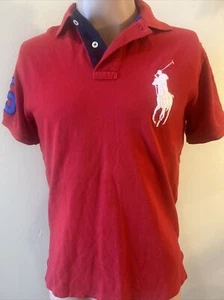 Ralph Lauren Poloshirt Big Pony #3 Herren Größe SP Custom Fit Rot - Bild 1 von 10