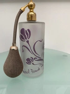 Seltenes Vintage Marcel Franck Paris mattiertes Glas Parfümspray - Bild 1 von 6
