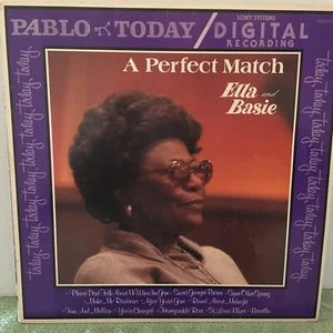 ELLA FITZGERALD / COUNT BASIE ( A PERFECT MATCH: ELLA & BASIE ) RED VINYL LP - Picture 1 of 4