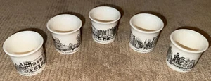 Vtg Villeroy & Boch Souvenir City Cups Made In Luxembourg Set Of 5 - Picture 1 of 15