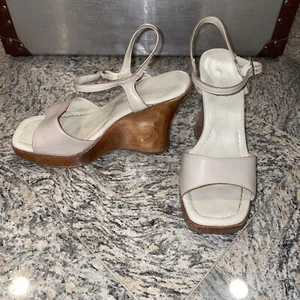 Aldo Viauno Open Wedge Brown Heel Woman’s Size 6 VINTAGE Y2k - Picture 1 of 6