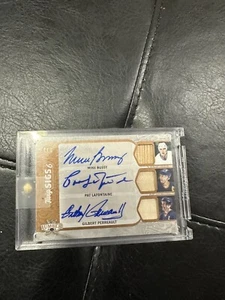 2022 Leaf Twigs 6 BOSSY Trottier LAFONTAINE +3 Signed ISLANDERS Game Used #4/8 - Picture 1 of 8