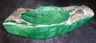 MAGNIFIQUE COUPELLE CENDRIER EN MALACHITE DIM 14*7.5 cm