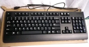 Lenovo Black USB Keyboard Wired Standard KBBH21 OEM NEW - Picture 1 of 10
