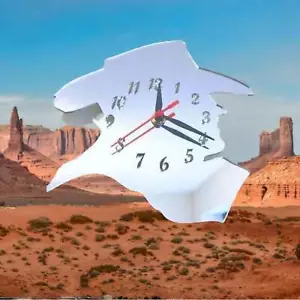 Cowboy Silhouette Shaped Clocks - Many Colour Choices - Picture 1 of 9