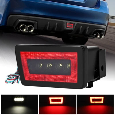 Tercera luz de freno trasera antiniebla LED estilo F1 humo inverso para Subaru WRX STI X Foto 1 de 4