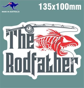 THE ROD FATHER STICKER FISHING BOAT STICKERS - Imagen 1 de 1