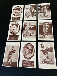 1975 Sport Hobbyist--- lot of 9-- Dizzy Dean/ Tris Speaker/ Pepper Martin+ --ex. - Picture 1 of 12