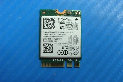 Dell Latitude 14" E7450 Genuine Laptop Wireless WIFI Card k57gx 7265ngw - Image 1 of 2