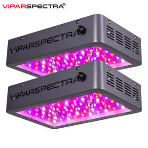 New ListingViparspectra 2Pcs Dimmable 600W Led Grow Lights Full Spectrum Plnats Veg Bloom