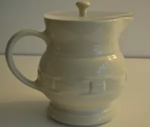 Longaberger, tradiciones tejidas, jarra, 78 oz, con tapa, marfil - Imagen 1 de 10