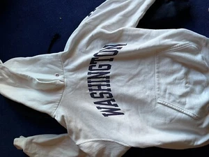 Champion Men's University of Washington Huskies Hoodie White Size Large - Picture 1 of 4