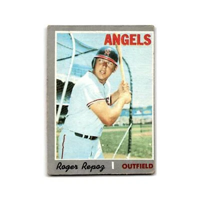 Roger Repoz 1970 Topps #397 California Angels Baseball Card VG - Image 1 of 3