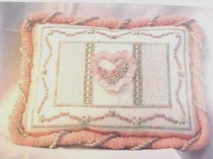 Needlepoint Instruction Booklet Ren Jetton Floral Romance Counted Design 18 Ct M - Picture 1 of 2