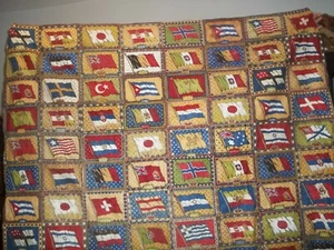 Vintage Cigar Tobacco wall hanging sewn 1900 104 felts 70 x 62 inches - Picture 1 of 8