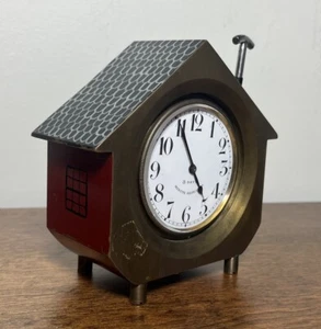 C. B. Baillot Rare Minute Repeater 8day Travel Clock Watch In Brass Case WORKS - Picture 1 of 12