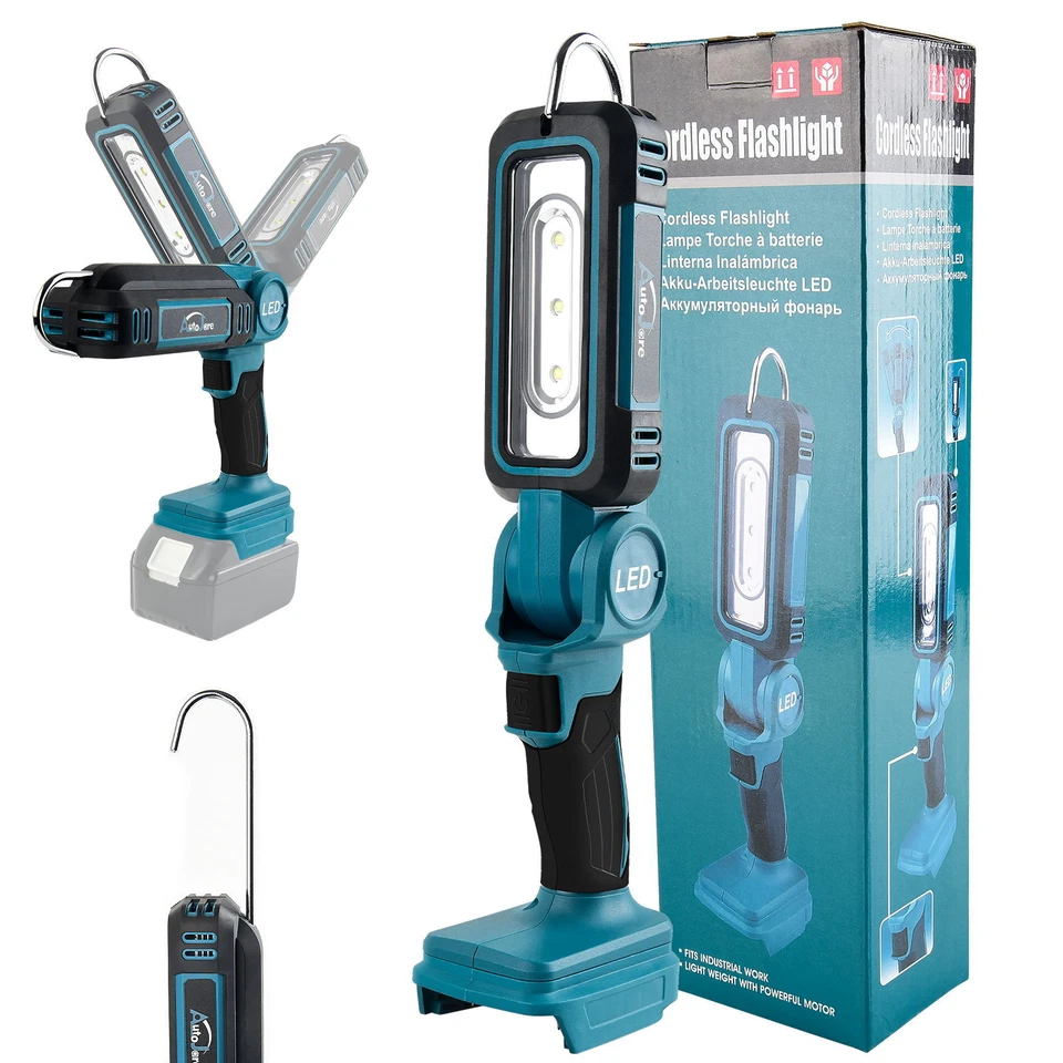 30W Für Makita Li-ion Akku LED Arbeitsleuchte 18V Strahler Licht Taschenlampe - Bild 1 von 4