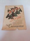 Vintage 1940 Good Housekeeping Magazine, One Page Ad, Chesterfield Cigarettes