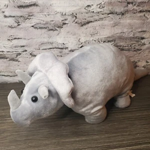 Lg. 22" Gray Triceratops Aromatherapy Plush Stuffed Animal Dinosaur NO SCENT PK - Picture 1 of 9