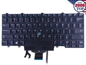 Teclado para portátil Dell Latitude E5450 E5470 E7450 E7470 puntero retroiluminado EE. UU. - Imagen 1 de 4