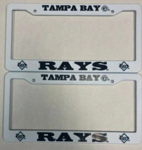 MLB Tampa Bay Rays Plastic License Plate Frame Set of 2 - Picture 1 of 1