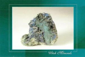 Postcard Utah "Azurite & Malachite" Washington Cnty Rocks Minerals Rockhounding - Bild 1 von 1