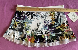 13" New SOFIBELLA Ruffled Tennis Skort Pickleball Skirt Large retail $69 - Picture 1 of 7