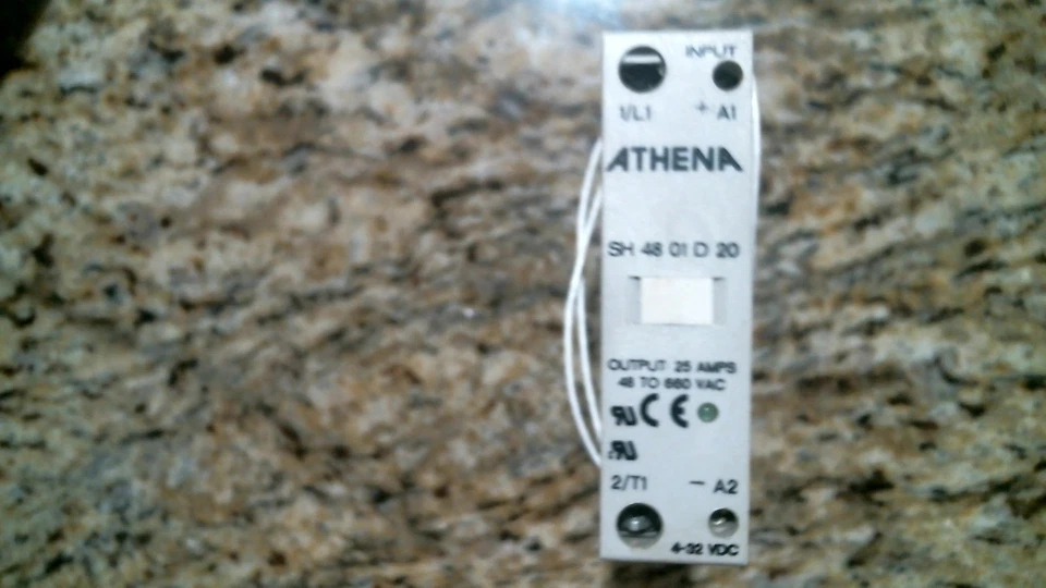 ATHENA CONTROLS SH-48-01-D-20 SOLID STATE RELAY 20A 660VAC -FREE SHIPPING - Image 1 of 2