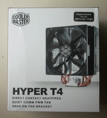 Cooler Master HYPER T4 Rr-t4-18pk-r1 120mm CPU Fan for Intel and AMD Sockets... - Image 1 of 2