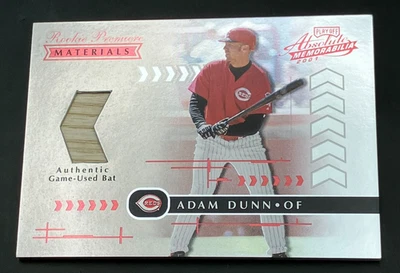 2001 Playoff Absolute Memorabilia Rookie Materials Adam Dunn #187 /700 (MEM) - Image 1 of 2
