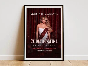 NEW! Mariah Carey Las Vegas Christmas Show Poster Singer Art Wall Decor No Frame - Picture 1 of 2